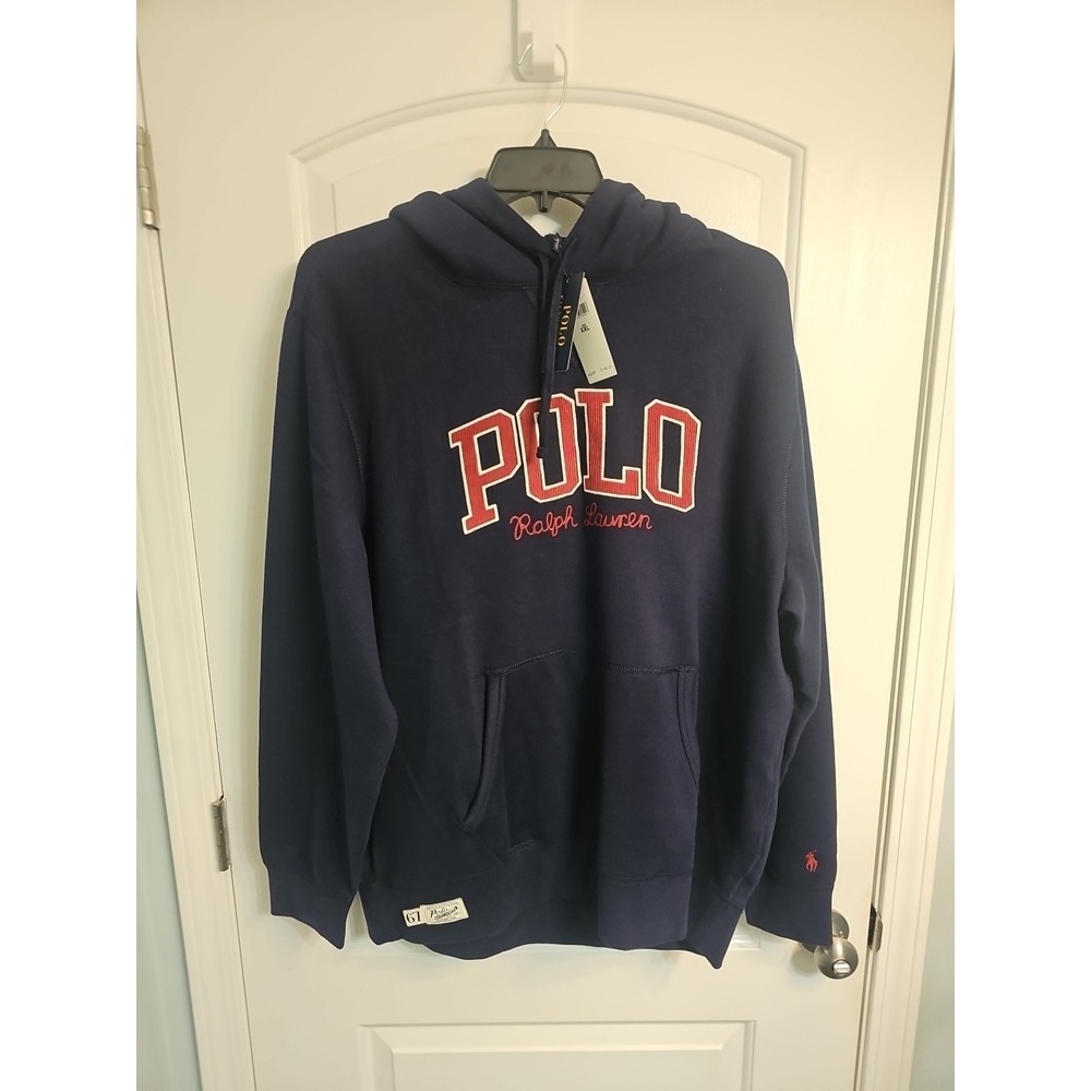 Polo Ralph Lauren Fleece Lined Hooded Sweatshirt XXL Navy $148